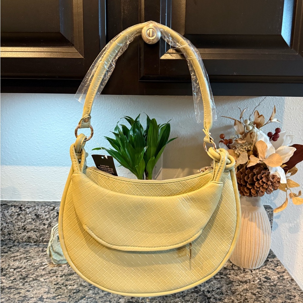 Olive Woven Handbag